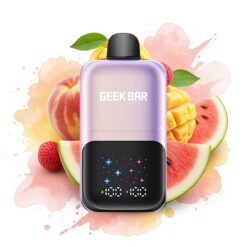 GEEK BAR 2GO 50000 Puffs Interactive Large Screen Dual Tank 20mL Peach Mango Watermelon Ice