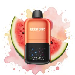 GEEK BAR 2GO 50000 Puffs Interactive Large Screen Dual Tanks 20mL Watermelon Bubble Gum Ice