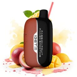 IGET Moon K5000 Puffs 5000 Puffs PC Mesh Coil 1.35 Ohm Passion Fruit Mango Smoothie