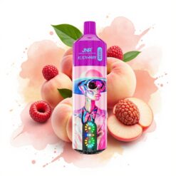 JNR Alien Max 18000 Puffs Dual Mesh 28ml White Peach Razz