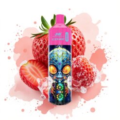 JNR Alien Max 18000 Puffs Dual Mesh Strawberry Ice