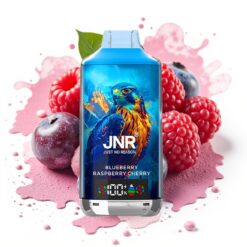 JNR Falcon X 18000 Puffs 750mAh 24ml Dual Mesh Coil Digital Display Type-C Blueberry Raspberry Cherry