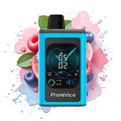 JNR PhoneVape 30000 Puffs 850mAh Type-C Rechargeable App Controlled Blue Razz Ice