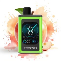 JNR PhoneVape 30000 puffs Rechargeable Turbo App Controlled Sour Apple Ice