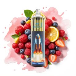 JNR Rocket-X 12400 Puffs Adjustable Airflow RGB 25ml Mixed Berry