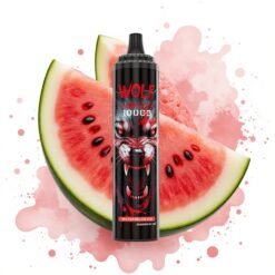 JNR Wolf Niplo 10000 Puffs 1.0 Ohm Mesh 20ml Watermelon Ice