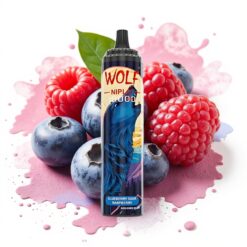 JNR Wolf Niplo 10000 Puffs 1.0 Ohm Mesh 650mAh 20ml Blueberry Sour Raspberry