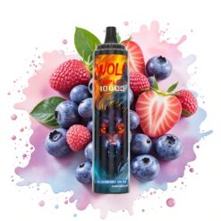 JNR Wolf Niplo 10000 Puffs 20ml 5% Blueberry On Ice
