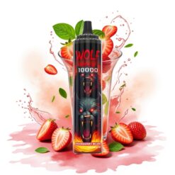JNR Wolf Niplo 10000 Puffs Strawberry Mojito 20ml 650mAh Type-C